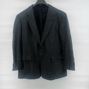 Vintage‎ Hart Schaffner & Marx Blazer Men's 46R Gray Union Made USA